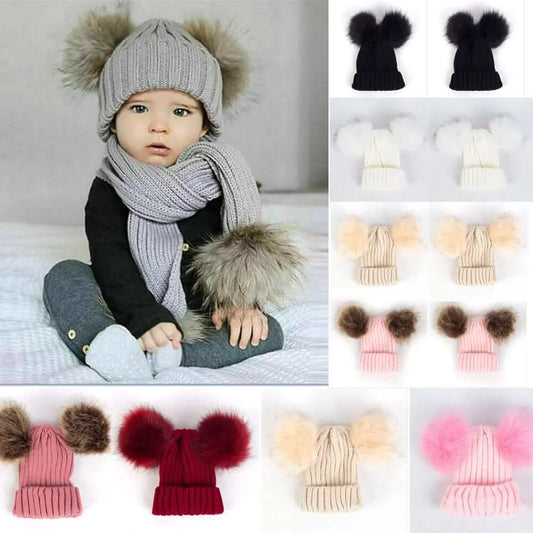 Pudcoco™ Baby Winter Warm Woolen Knit Cap