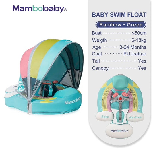 MamboBaby™ Rainbow Swim Float