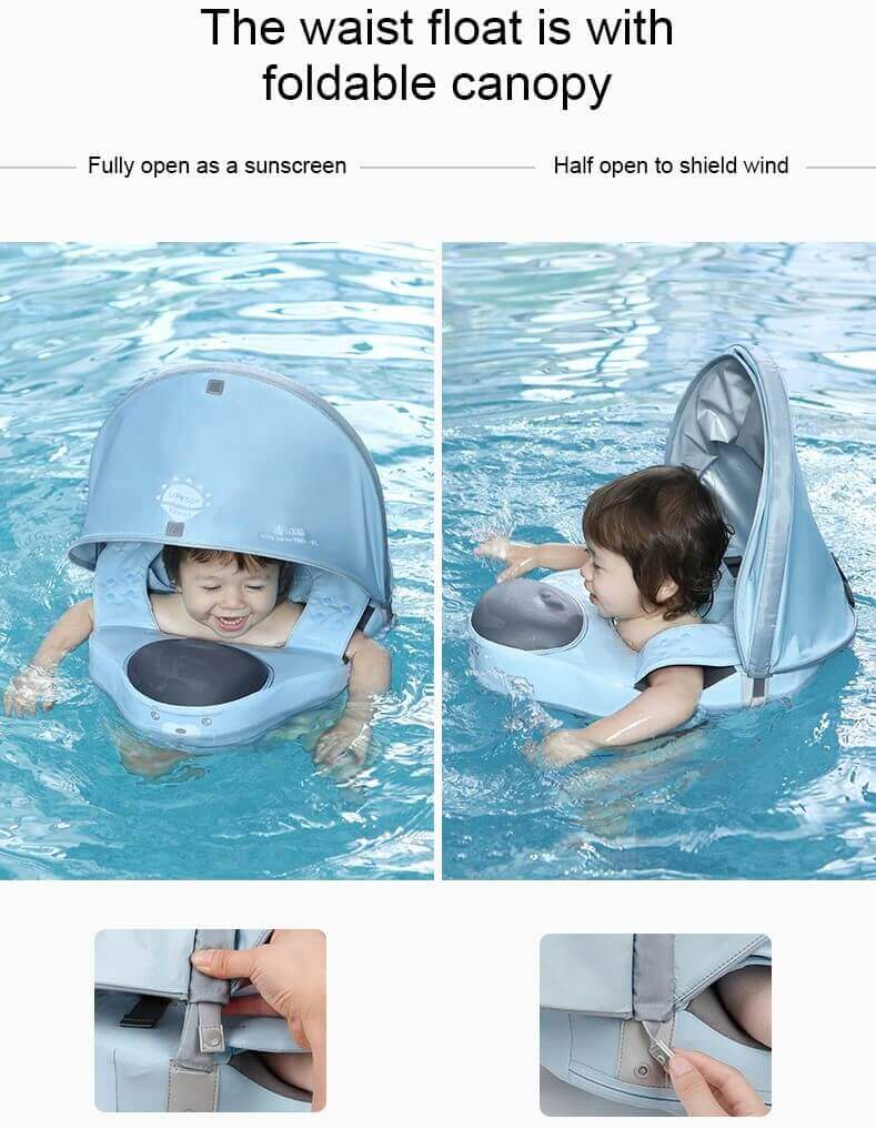 MamboBaby™ Shoulder Infant/Toddler Swim Float with Shade For 8-36 Months