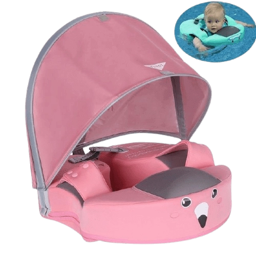 MamboBaby™ Waist Infant/Toddler Swim Float With Canopy For Age 8-48 Months