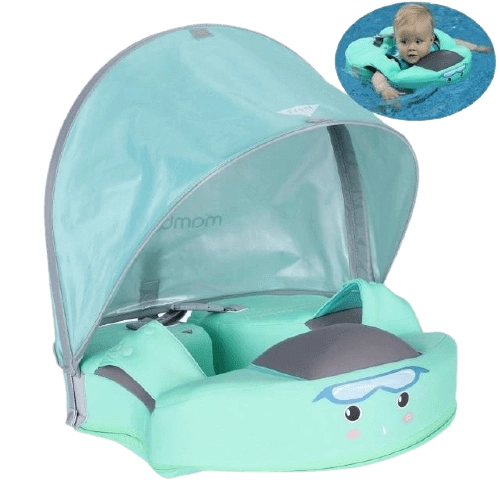 MamboBaby™ Waist Infant/Toddler Swim Float With Canopy For Age 8-48 Months