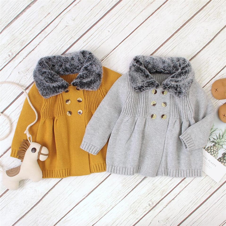 LILIGIRL Spring Autumn baby clothes handdress flower sweet women baby  cardigan children's coat versatile knit wear - AliExpress