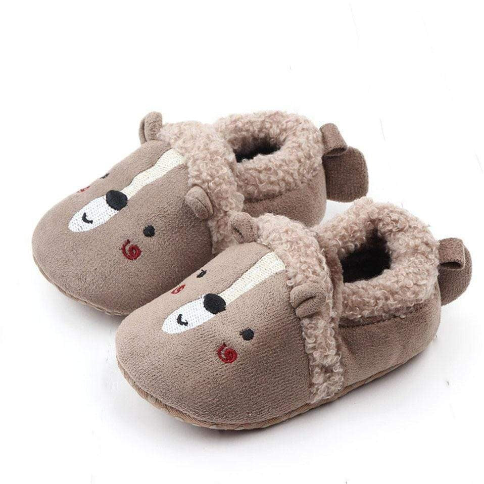 Baby Stay-Put Winter Booties, Bear Soft Soles