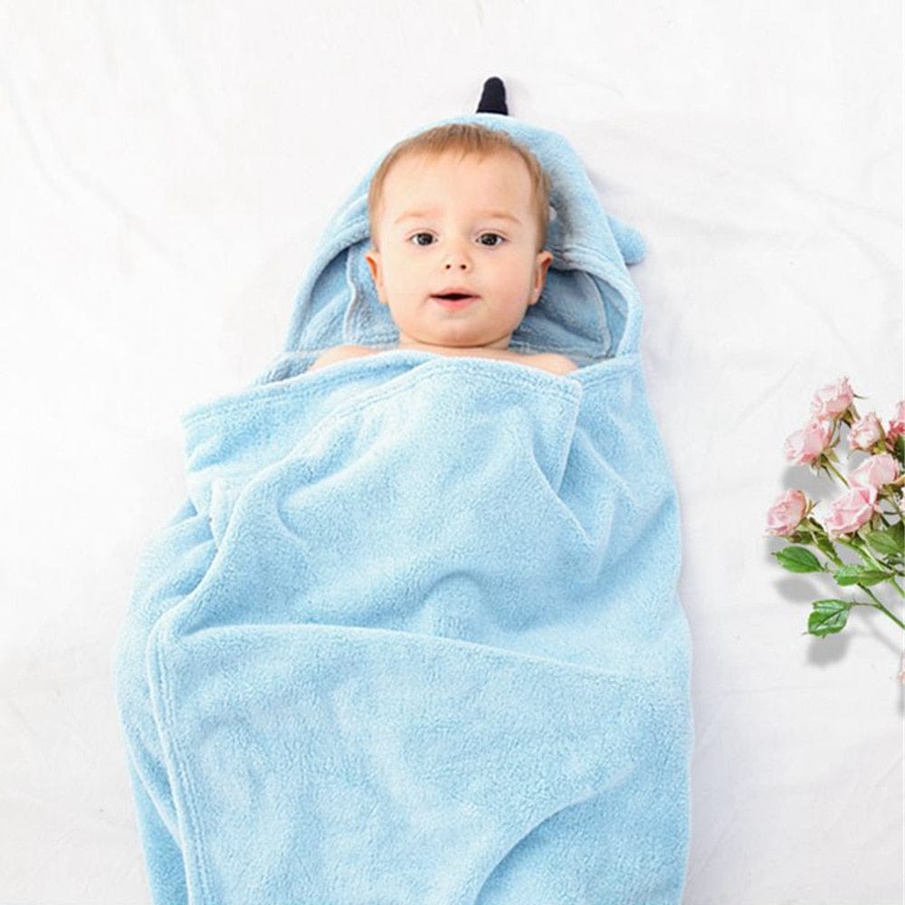 Proactive Baby Baby Bath Super Absorbent Towel For Newborn With Cute Embroidered & Hooded Style