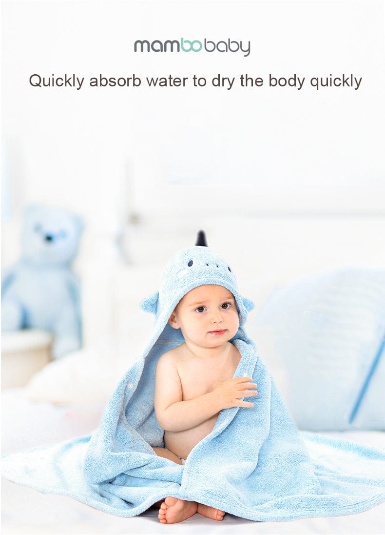 Proactive Baby Baby Bath Super Absorbent Towel For Newborn With Cute Embroidered & Hooded Style