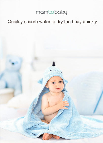 Proactive Baby Baby Bath Super Absorbent Towel For Newborn With Cute Embroidered & Hooded Style