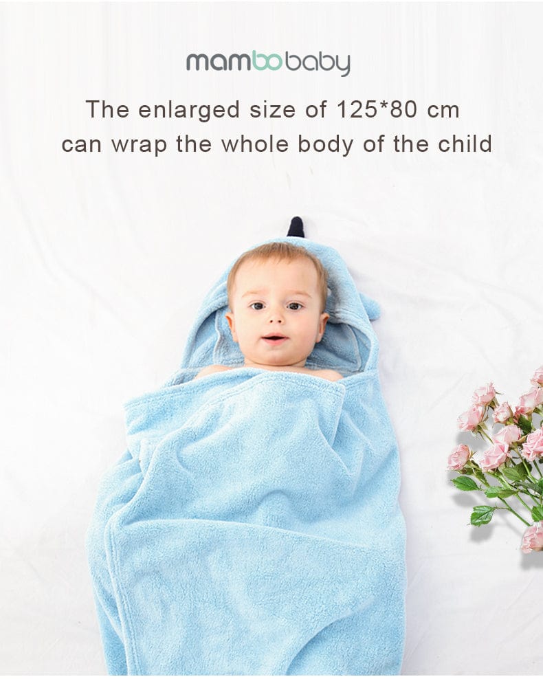 Proactive Baby Baby Bath Super Absorbent Towel For Newborn With Cute Embroidered & Hooded Style