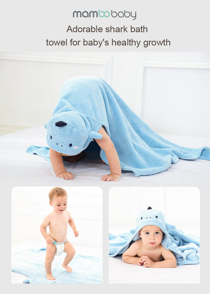 Proactive Baby Baby Bath Super Absorbent Towel For Newborn With Cute Embroidered & Hooded Style