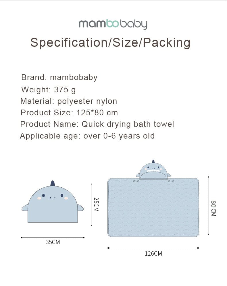 Proactive Baby Baby Bath Super Absorbent Towel For Newborn With Cute Embroidered & Hooded Style