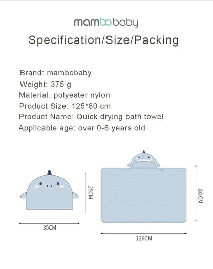 Proactive Baby Baby Bath Super Absorbent Towel For Newborn With Cute Embroidered & Hooded Style