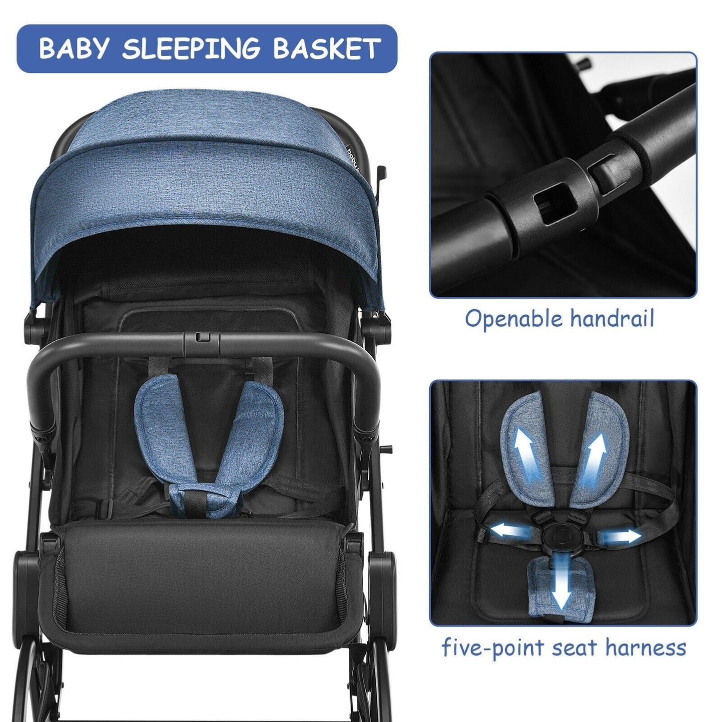 Proactive Baby Baby Strollers Baby-Joy Fly&Go™ Light-weight Baby Stroller I Perfect Travel Baby Pram or Stroller