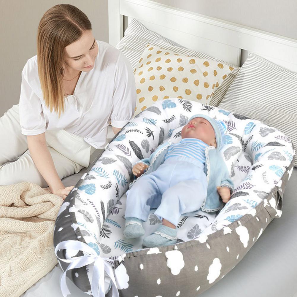 Baby Lounger Nest Sleeper Cover Soft Portable Sleeping Bed Lounger for  Newborn Adjustable Nest Co Sleeping Bed