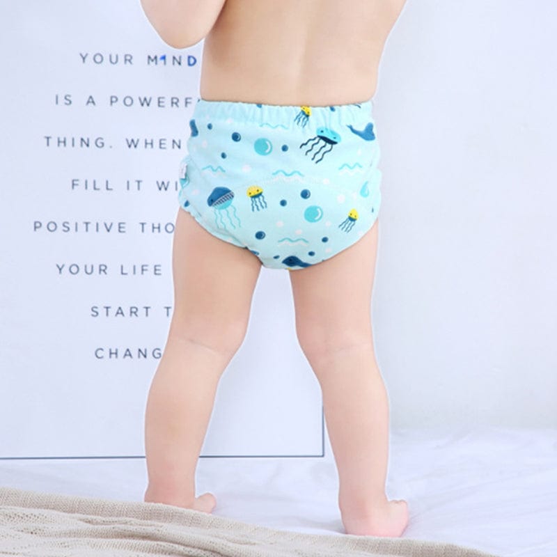  6 Pack Wearable Cotton Cloth Dipper Pants for Baby Girls and  Boys,Adjustable Cotton Diaper 13 Layers for Baby 6-12month Wearable Style :  Baby