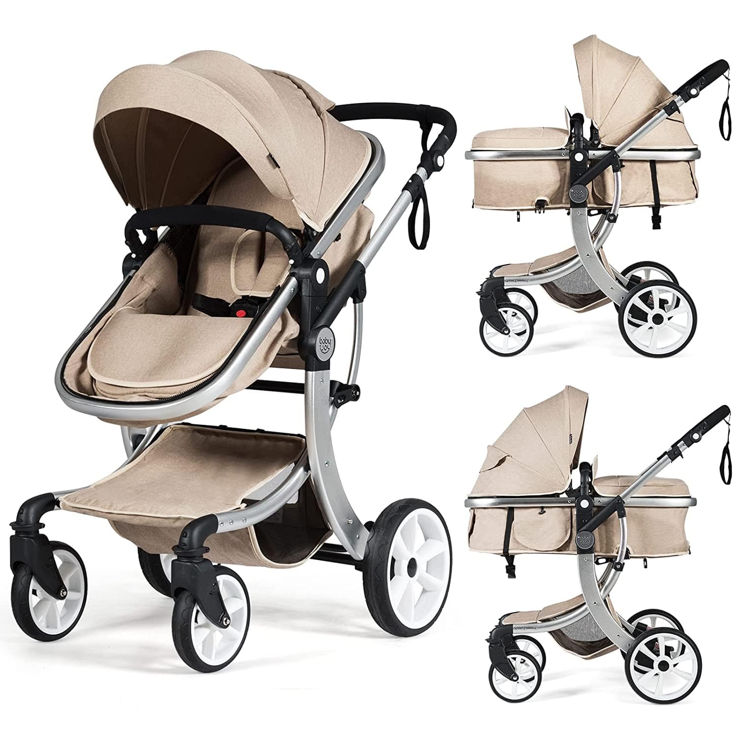 BabyJoy 2 in 1 Convertible Baby Stroller I Portable Baby/Infant Stroller