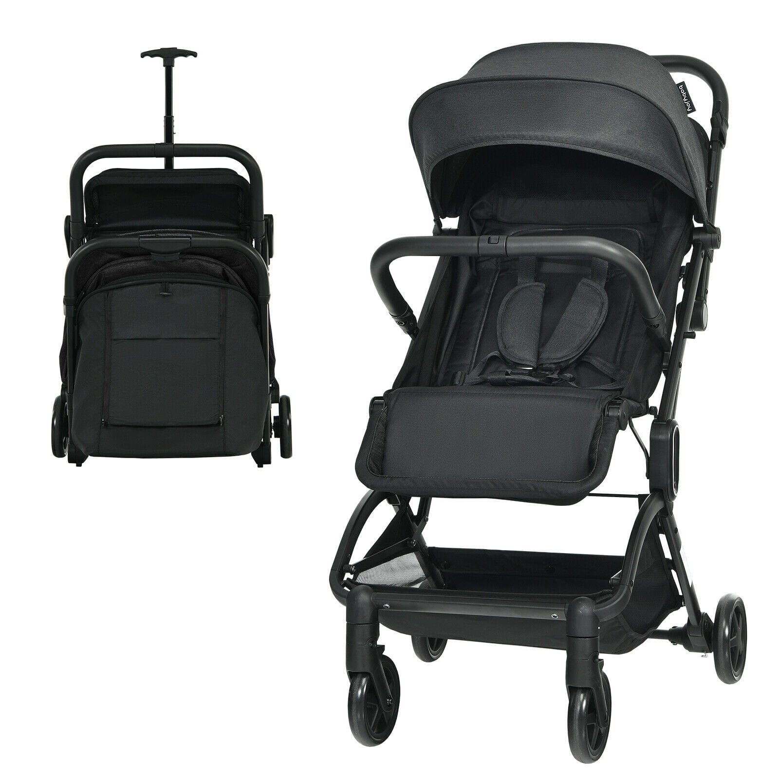 Proactive Baby Babyjoy Lightweight Baby Stroller Foldable Travel Stroller for Airplane Black  BC10002BK