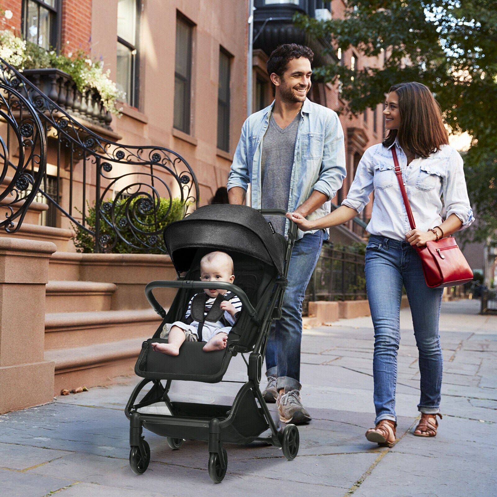Light-weight Baby Stroller I Perfect Travel Baby Pram or Foldable Stroller