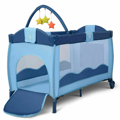 Proactive Baby Babyjoy™ Portable Baby Crib/ Bassinet With Playard