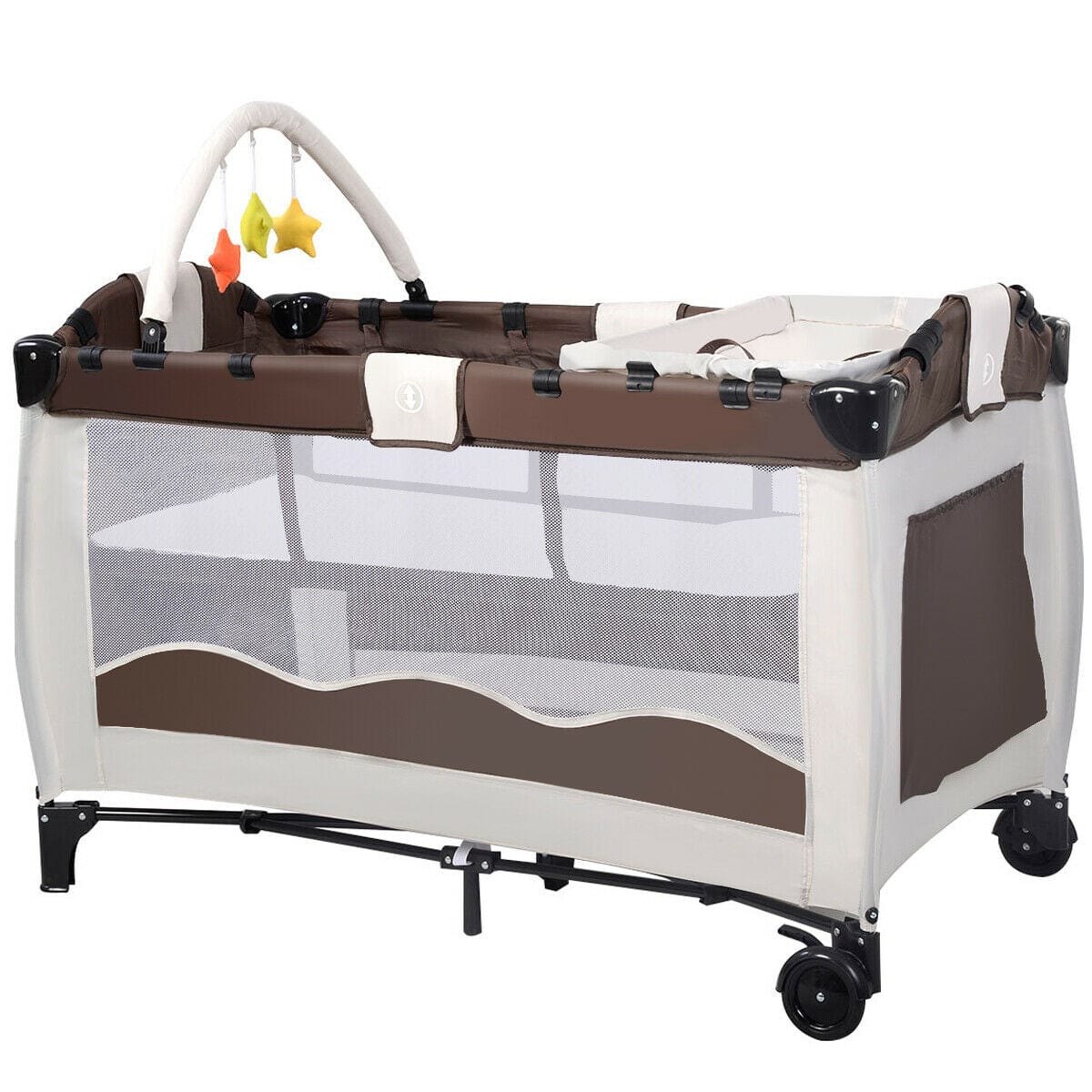 Proactive Baby Babyjoy™ Portable Baby Crib/ Bassinet With Playard