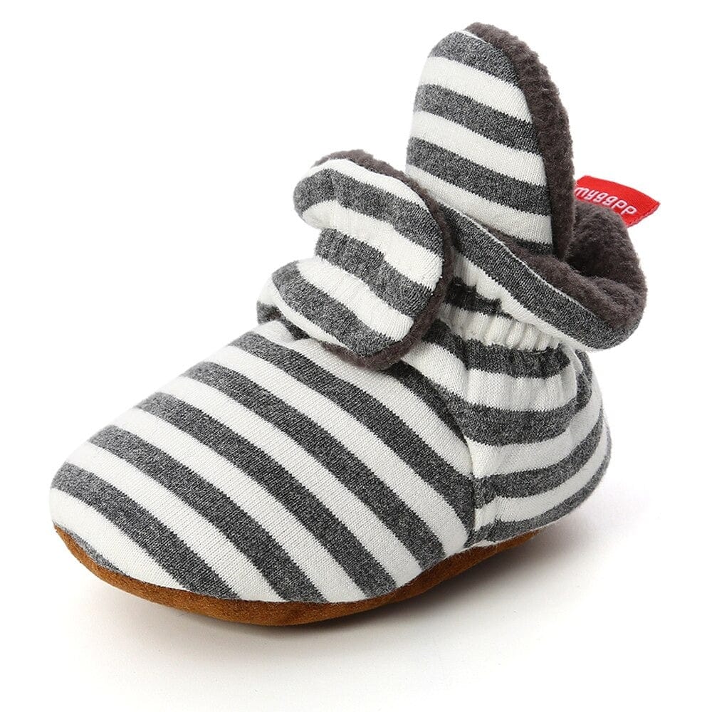 Proactive Baby Baby Cute Winter Boots Boy/Girl Shoes With White Strip- Baby Booties Comfortable Soft, Anti-slip, Warm, Infant Shoes