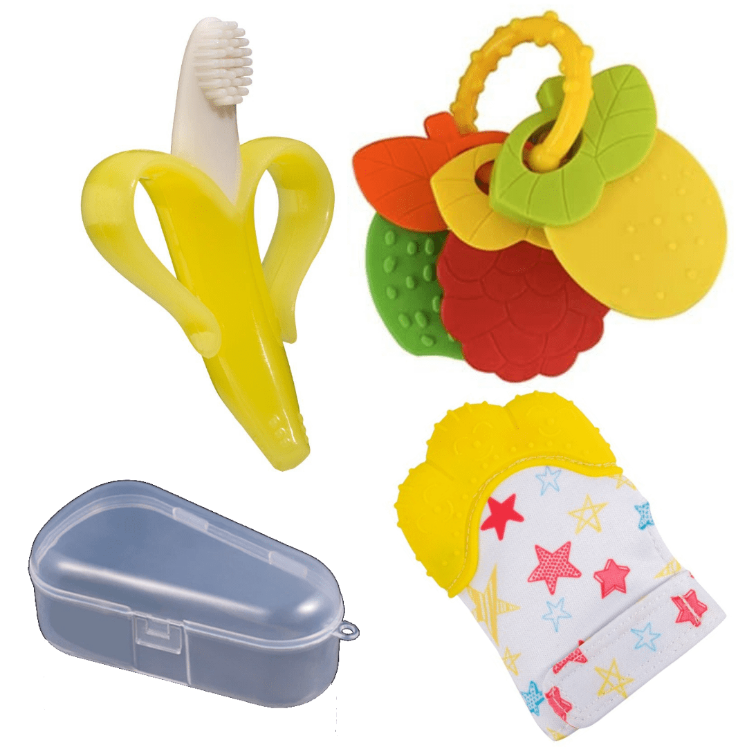 Proactive Baby Baby Teether Cutie Teether Set Bubbatooth™  Teether & Toothbrush Toys