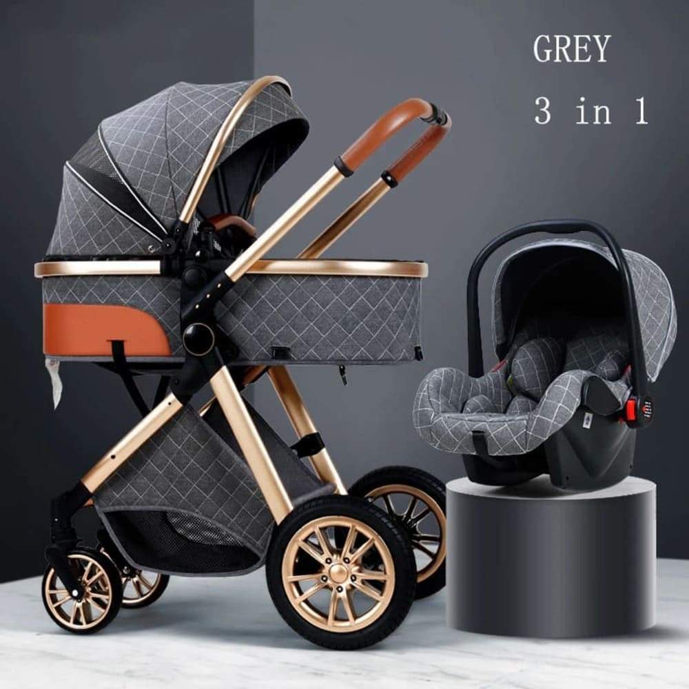 Proactive Baby Baby Pram Stroller Khaki ComfyBaby™ 3 in 1 Baby Pram or Stroller