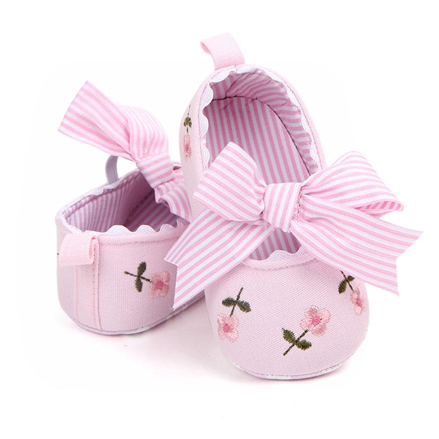 comfybaby cute baby girl shoes with pretty floral embroidery proactive baby