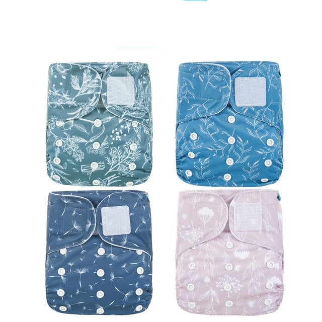 7Pcs Baby Cloth Nappies Reusable Pocket Nappy Washable Adjustable Cloth  Diapers✑