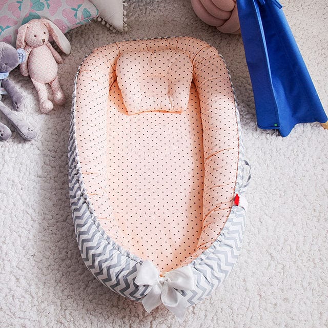 Handmade Double-sided Pink Organic Baby Nest Bed - Baby Nest Bed