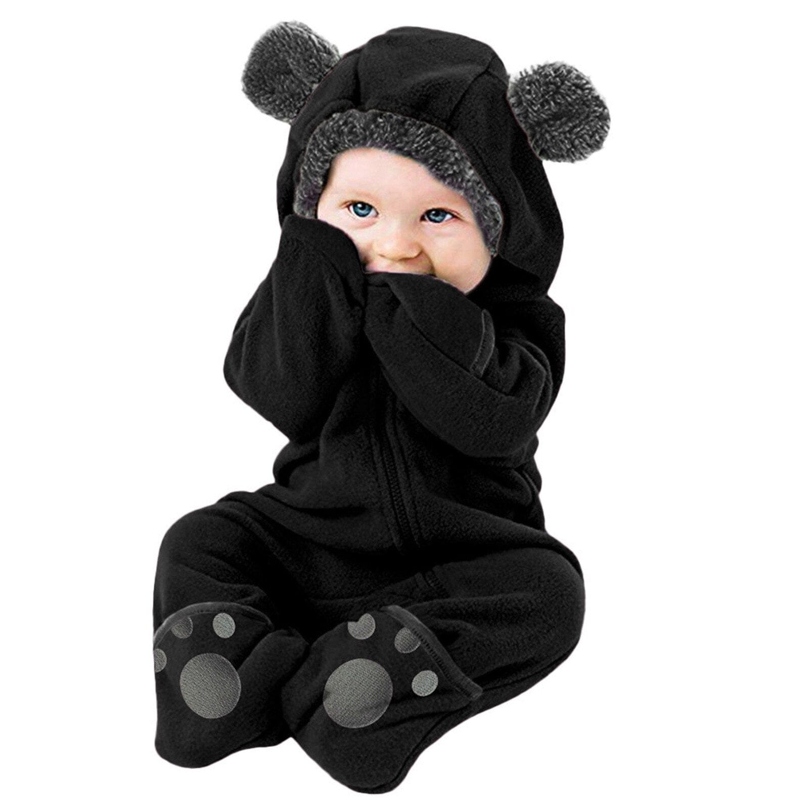 Proactive Baby Baby & Toddler Cuddle Club Cute Newborn Winter Warm Long Sleeve Zipper Winter Jumpsuit
