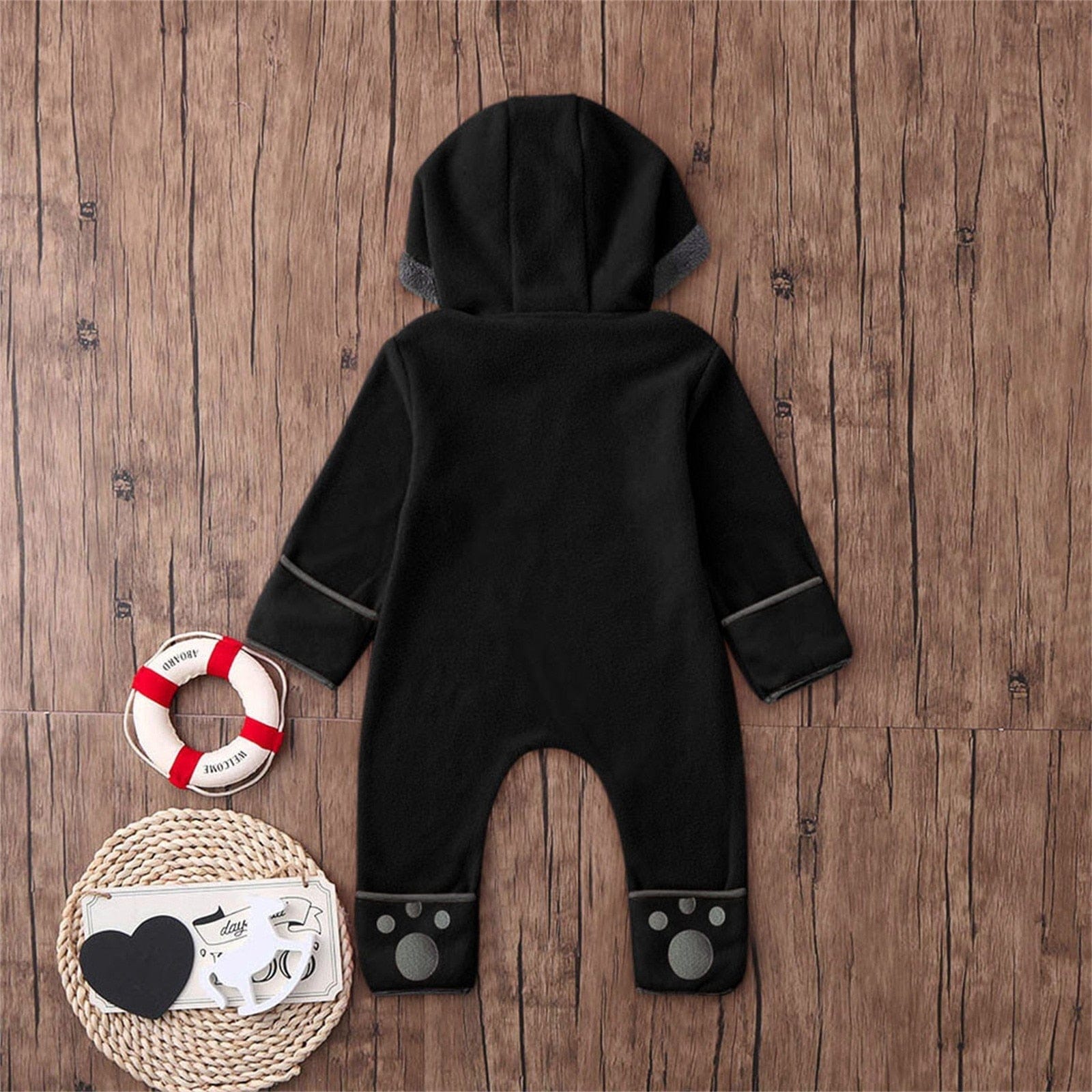 Black winter outlet romper