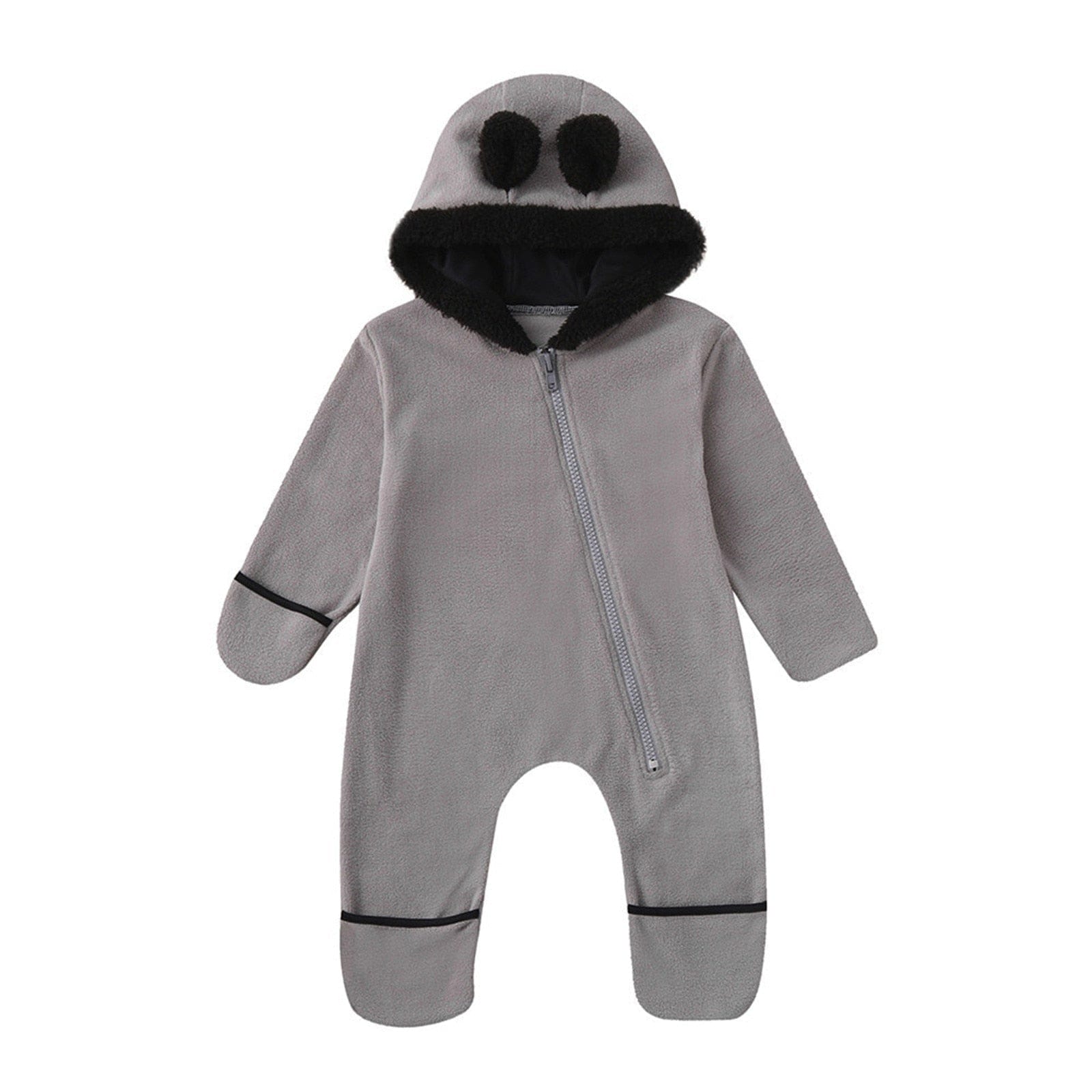 Baby Rompers Boys Girls Clothes Warm Fleece Fur Collar Jackets Jumpsuit  Overalls For Newborn Hooded Full Sleeve Baby Clothing