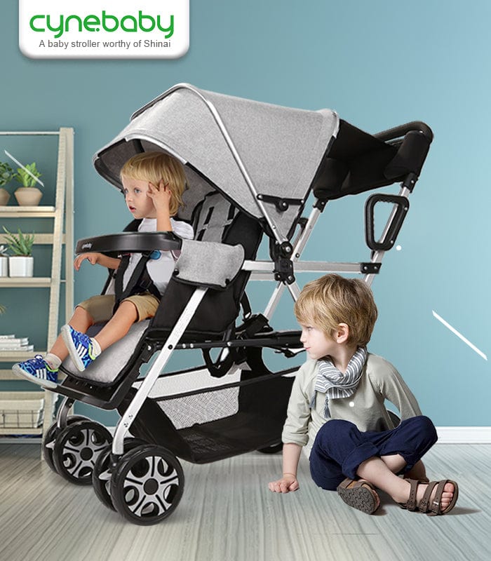 Proactive Baby CynaBaby™ Double Stroller For Twins With Cozy Comfort at Discounted Price