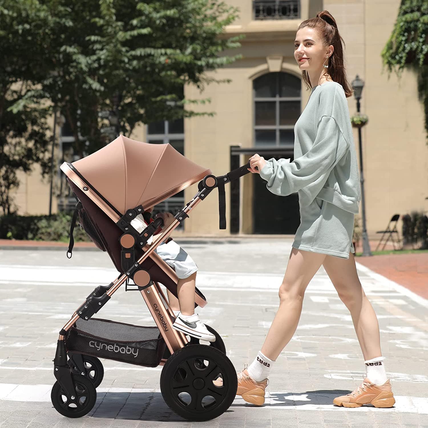 Proactive Baby Baby Strollers Cynebaby Convertible Bassinet & Luxury Stroller/Pram Stroller