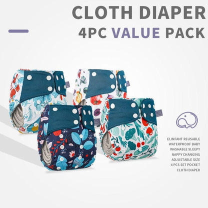 Proactive Baby Diapers Elinfant™ Washable & Reusable Newborn Baby Diaper