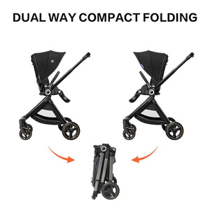 ELITTLE EMU STROLLER parent facing and world facing collection