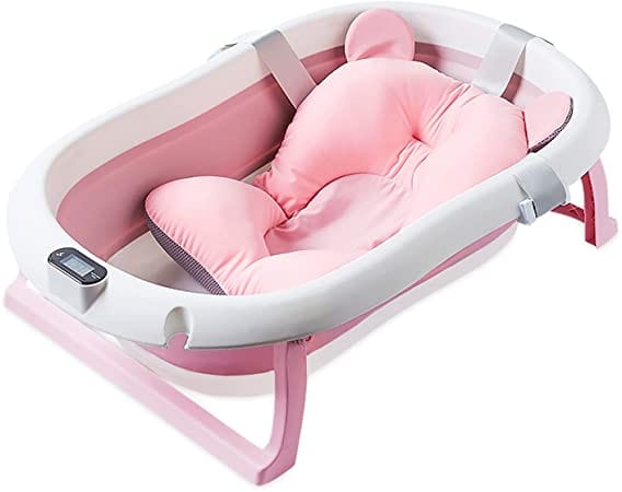 Proactive Baby Foldable Baby Bathtub with Temperature Sensor, Portable Baby Bath Tub