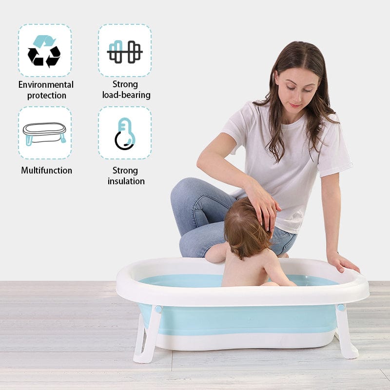 Proactive Baby Foldable Baby Bathtub with Temperature Sensor, Portable Baby Bath Tub