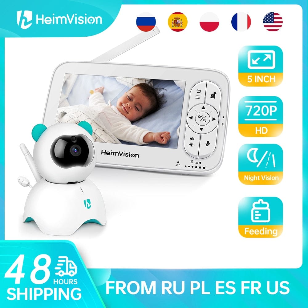 HeimVision 5.0 Inch Baby Monitor with 720P HD Multipurpose Camera And Audio