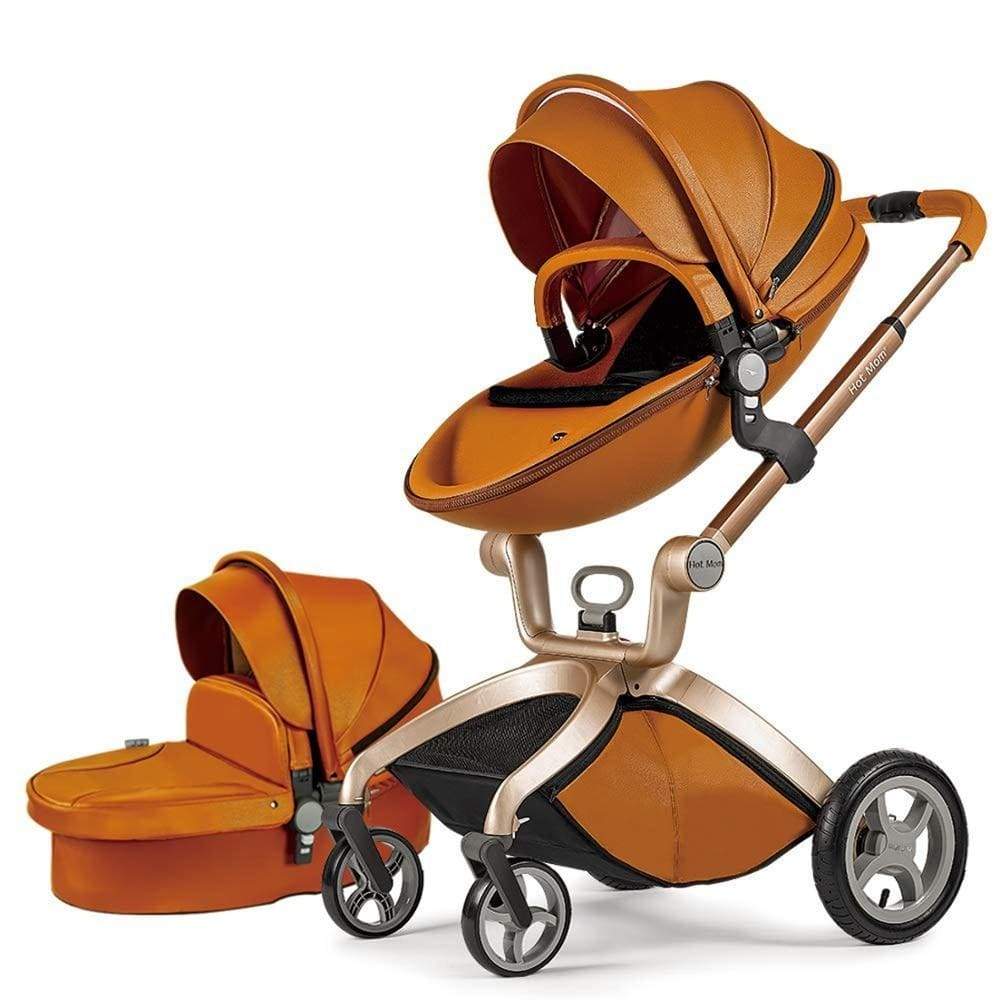 Proactive Baby Baby Pram Stroller Hot Mom™ Luxurious 360° 2 in 1 Baby Stroller