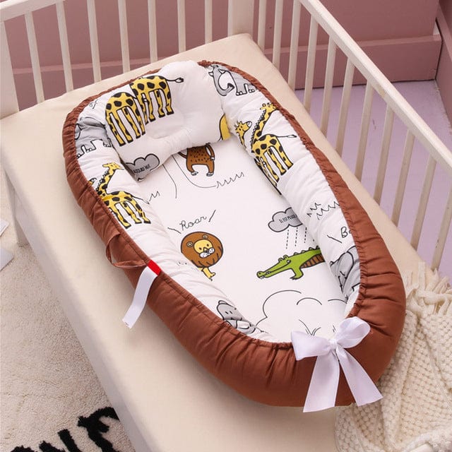 Baby Nest Bed in 3 different sizes. Newborn size. Medium size and Toddler