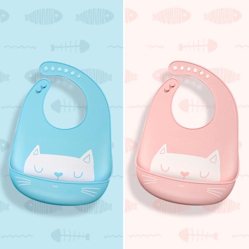 Proactive Baby Baby Bibs LoveBaby™ Silicone Bibs - Cat