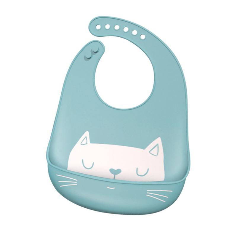 Proactive Baby Baby Bibs Blue LoveBaby™ Silicone Bibs - Cat Variants