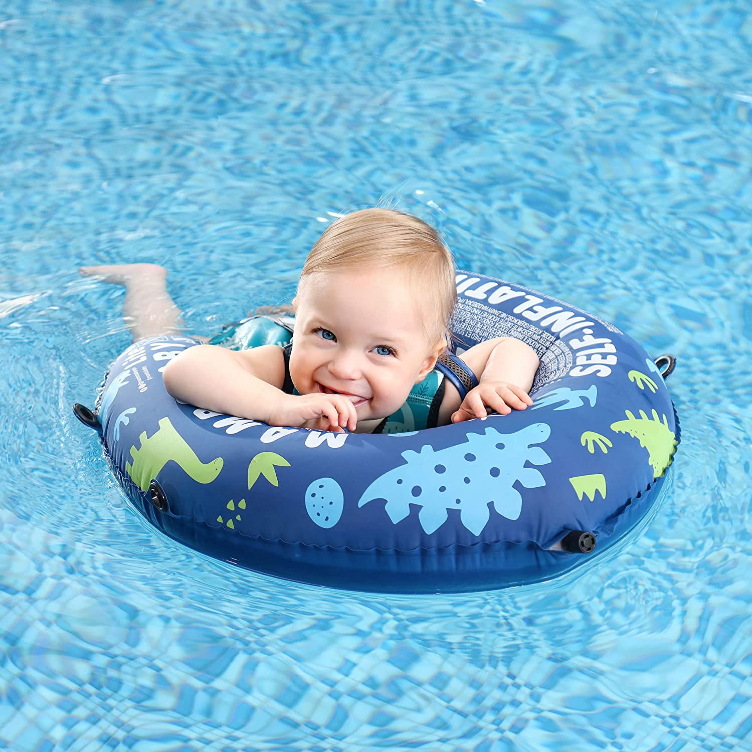 Proactive Baby Mambobaby Baby Self-Inflatable Baby Float with Canopy - Special Edition