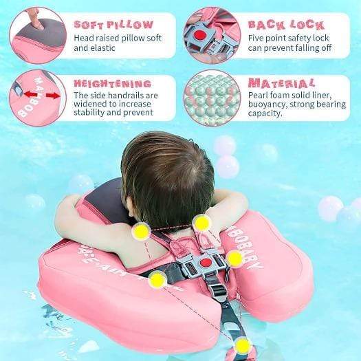 Back Float Safety Swim Trainer Swimming Bubble Belt with