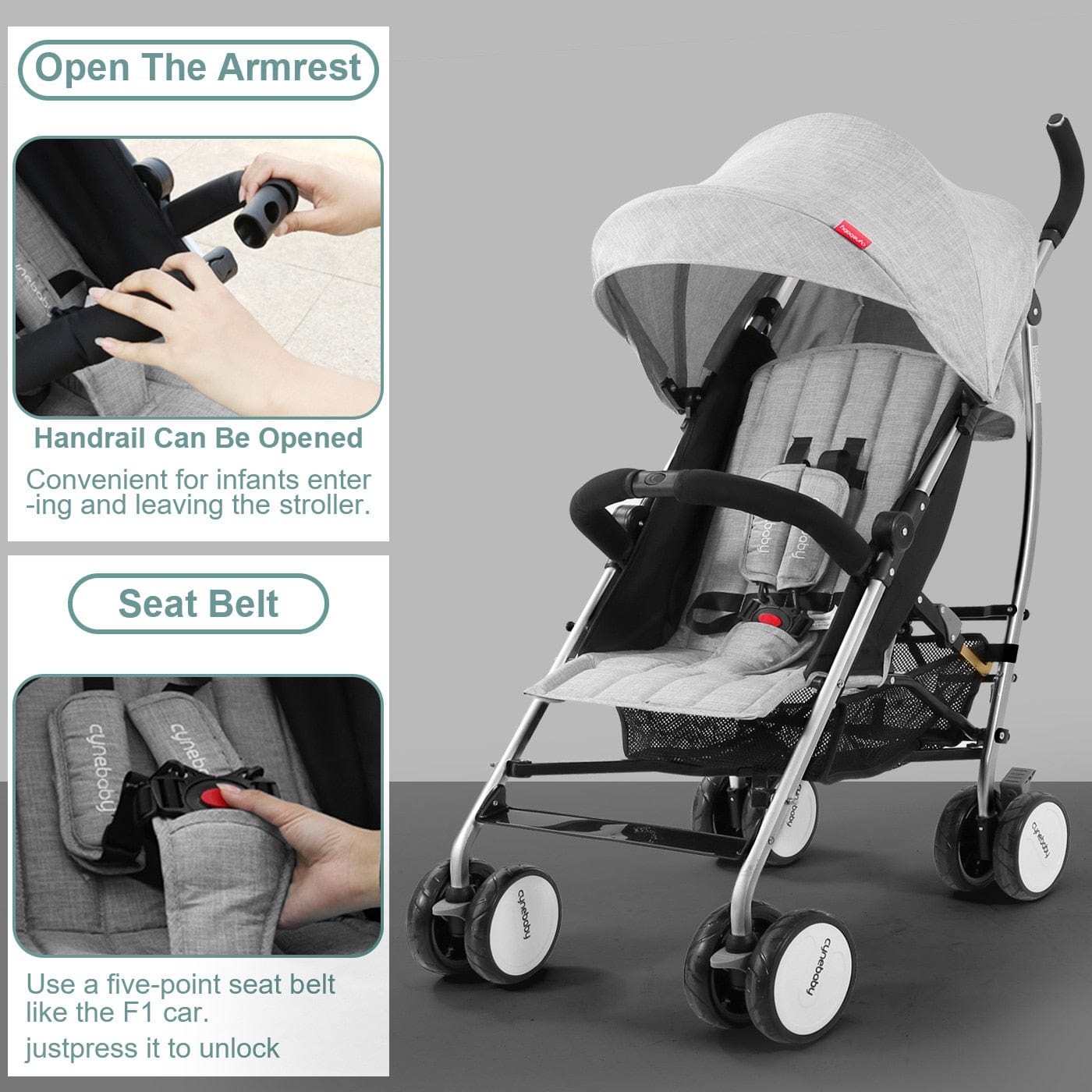 Proactive Baby Multifunctional, Lightweight and Compact Travel Folding Stroller, High Landscape Stroller, Newborn Stroller