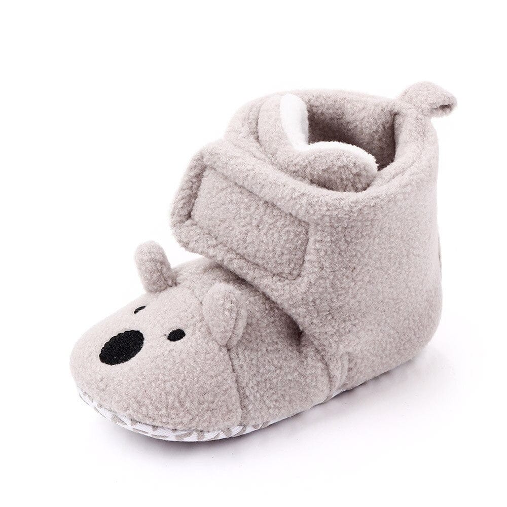 Proactive Baby 0 Gray / 11cm (4.33 in) MYGGPP Babies First Walker Booties - Cotton Comfort, Soft, Anti-slip Infant Warm Boots