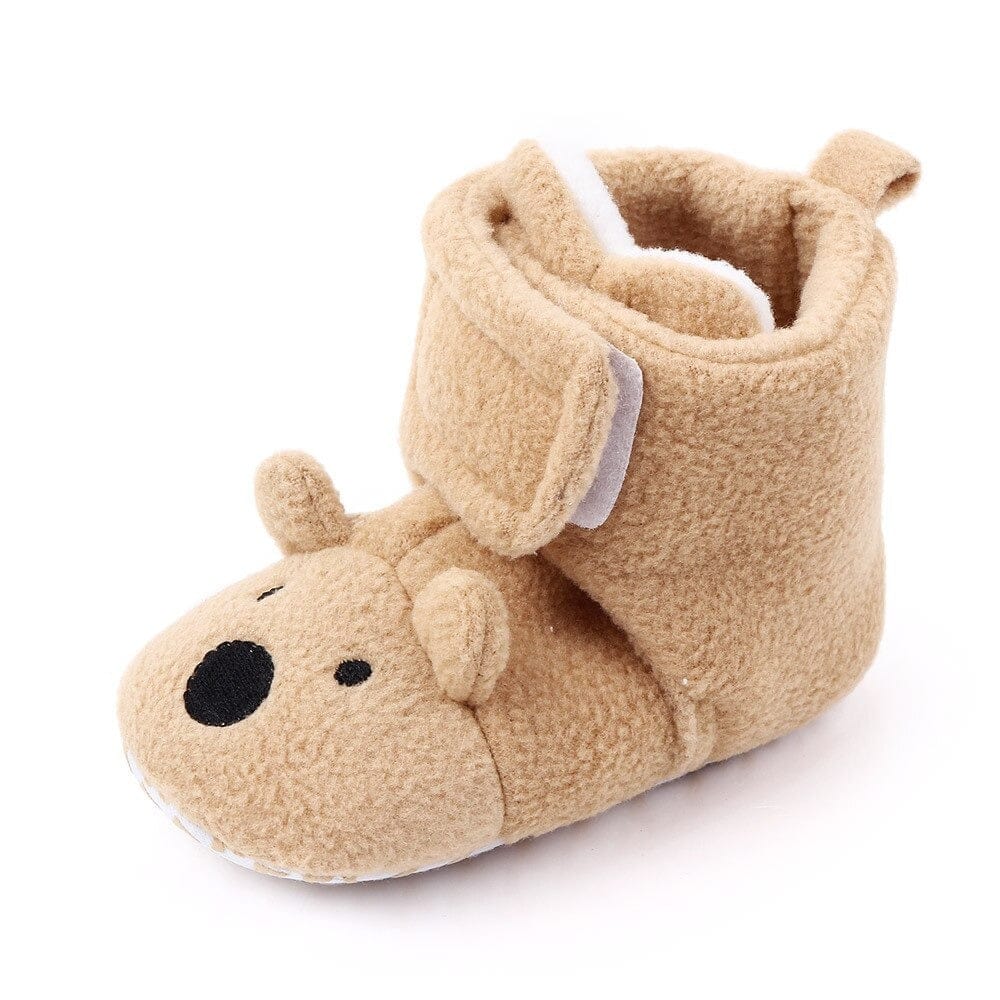 Proactive Baby 0 Khaki / 11cm (4.33 in) MYGGPP Babies First Walker Booties - Cotton Comfort, Soft, Anti-slip Infant Warm Boots