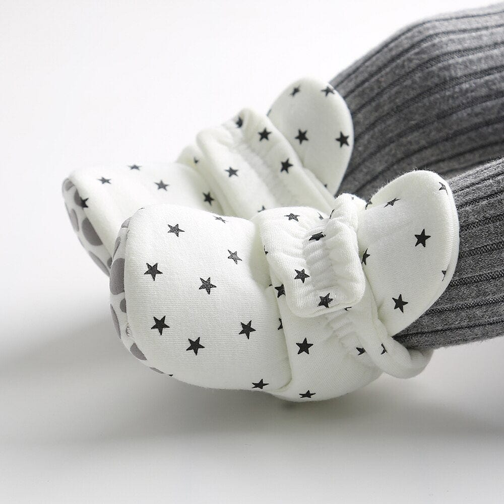 Proactive Baby Newborn Baby Shoes With Star Print For Boy/Girl With Cute Star Prints I First Walkers Booties Comfortable Soft Anti-slip Warm Infant Shoes