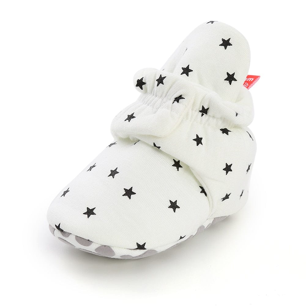 Proactive Baby Newborn Baby Shoes With Star Print For Boy/Girl With Cute Star Prints I First Walkers Booties Comfortable Soft Anti-slip Warm Infant Shoes
