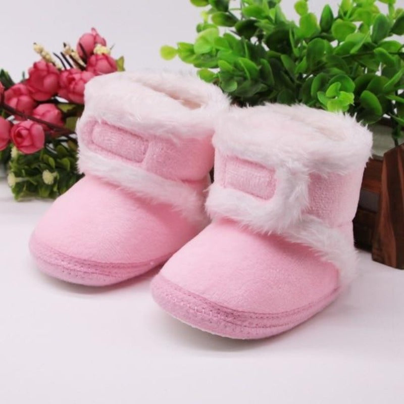 Proactive Baby Pink / 0-6 Months / China Newborn/Toddler Warm Winter Boots